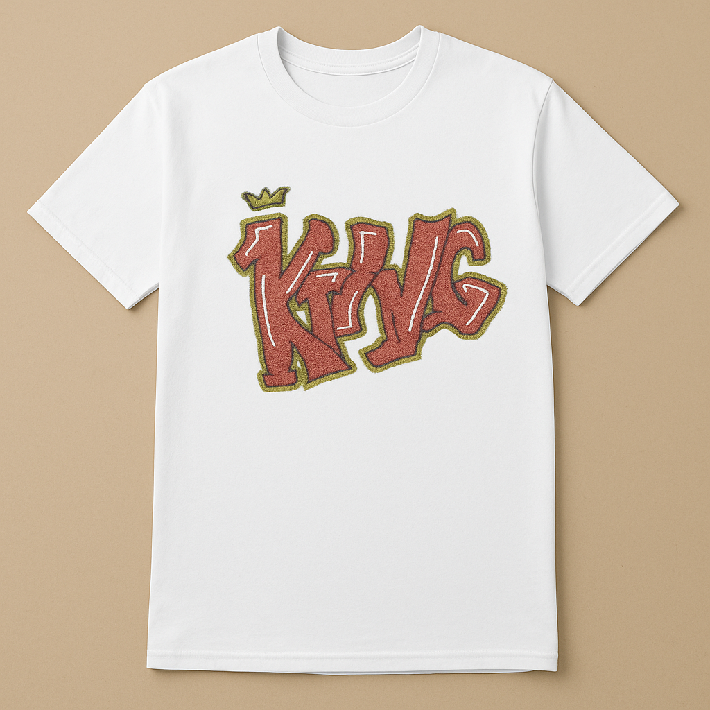 Crown graffiti shirt – KING by James limited edition tee – Lebanese fashion