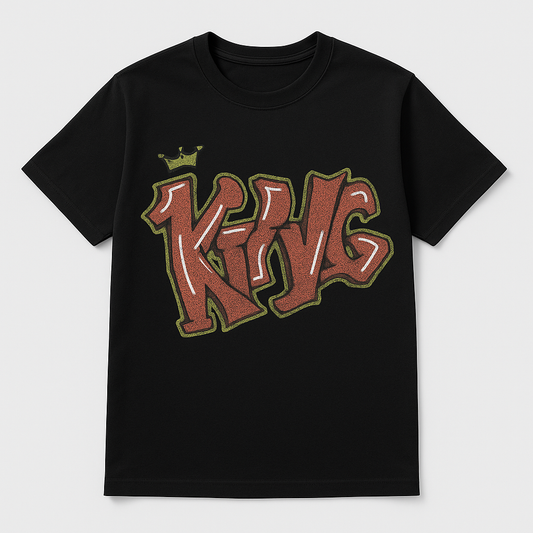 Crown graffiti shirt – KING by James limited edition tee – Lebanese fashion