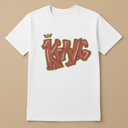 Crown graffiti shirt – KING by James limited edition tee – Lebanese fashion