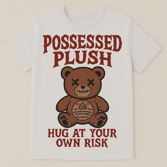 Creepy teddy bear horror t-shirt by Dare 2 Wear – black shirt design