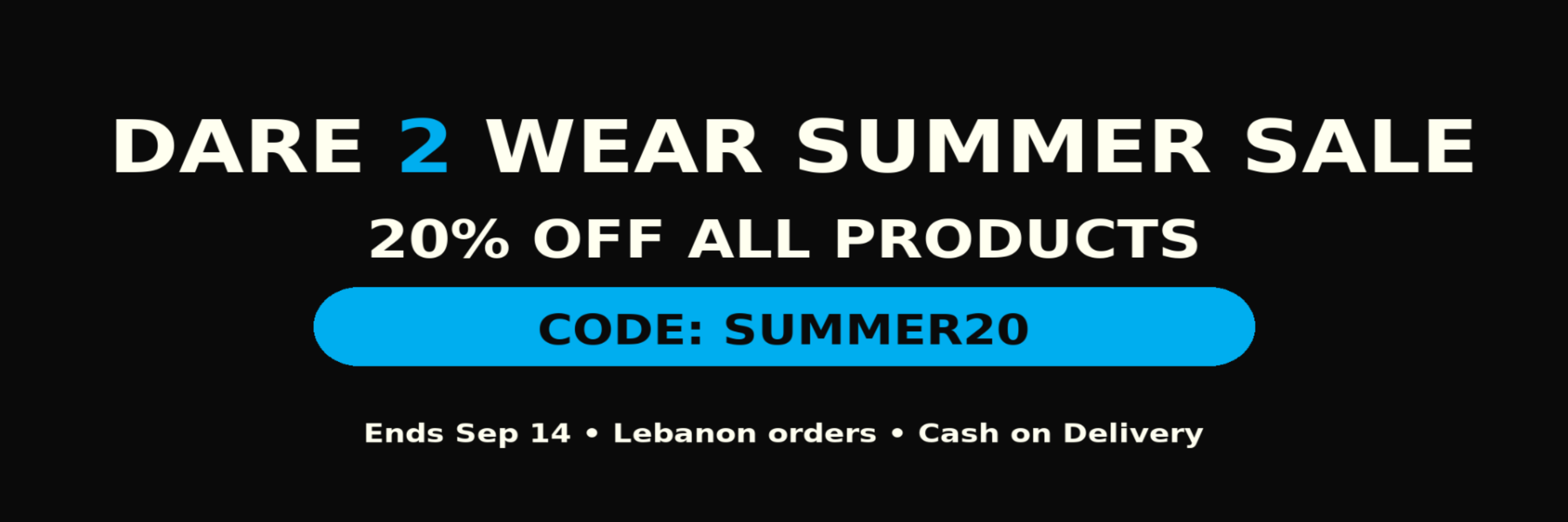Summer sale advertisement with promotional text on a black background
